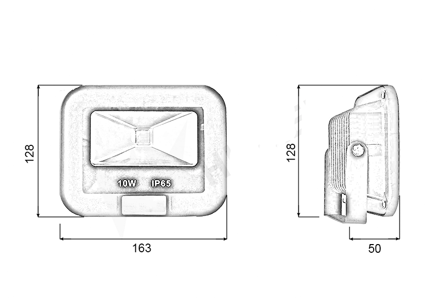 ĐÈN PHA LED NGOÀI TRỜI HTK LIGHTS 10W -010